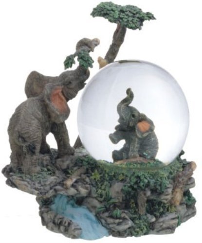 Snow Globe Elephant Collection Desk Figurine Decoration