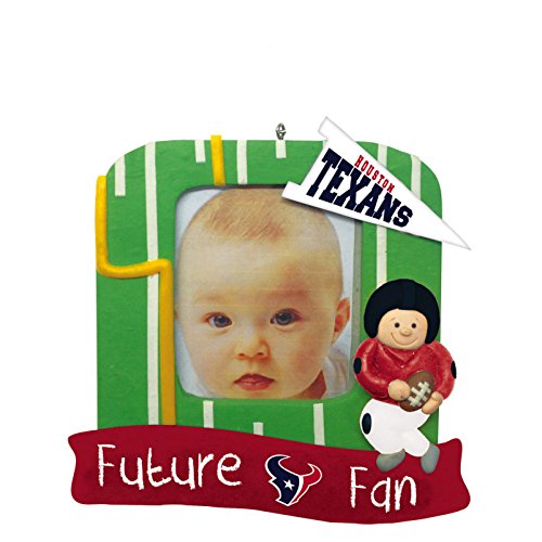 Houston Texans Official NFL 5.25 inch x 5 inch x 2.5 inch Future Fan Photo Frame Christmas Ornament