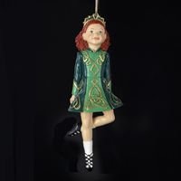 Kurt Adler Irish Dancing Girl Ornament Celtic