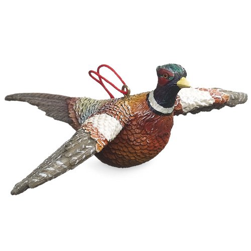 Flying Pheasant Resin Christmas Ornament