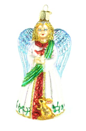 Old World Christmas Gentle Angel Glass Ornament