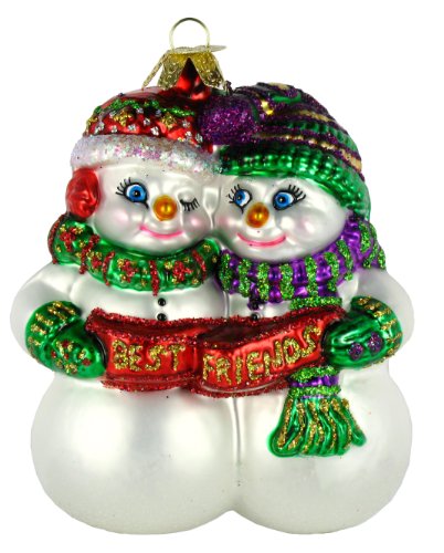 Old World Christmas Best Friend Glass Ornament