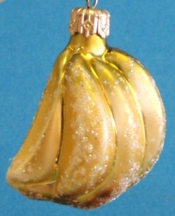 Banana Polish Glass Christmas Ornament