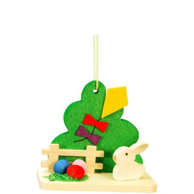 11-0213 – Christian Ulbricht Ornament – Bunny with Kite – 2″”H x 2″”W x 1″”D