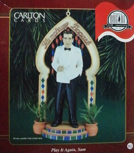 Humphrey Bogart – Play It Again, Sam 1999 Carlton Cards Christmas Ornament