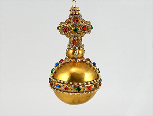 English Royal Orb Polish Blown Glass Ornament