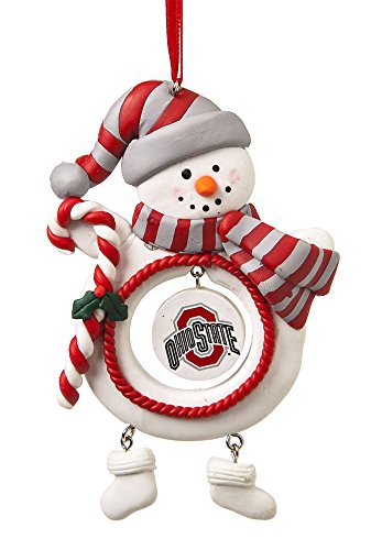 Ohio State University Jolly Christmas Snowman Ornament