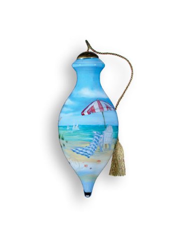 Ne’Qwa Art Beaches – Glass Ornament Hand-Painted 378-NEQ