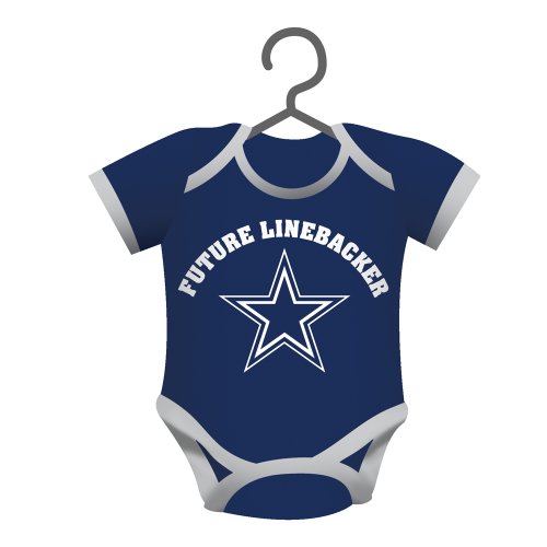 Dallas Cowboys Official NFL 4 inch x 3 inch Baby Shirt Ornament