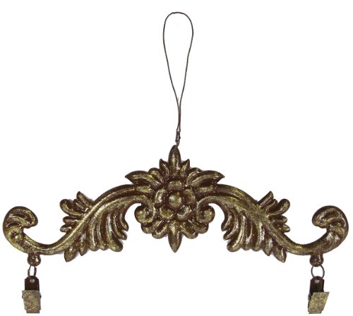 Metal Ornament Picture Holder (Gold-Bronze, 9.5in)