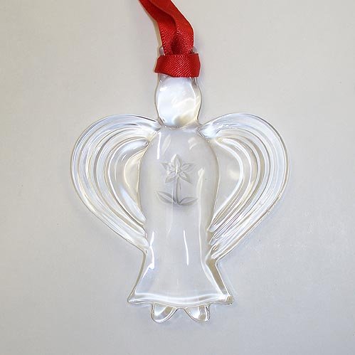 Orrefors Crystal 2004 Angel of Life Ornament by Erika Lagerbielke