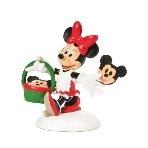 Department 56 Disney Village Accessory Figurine, Minnie Decorating Cookies