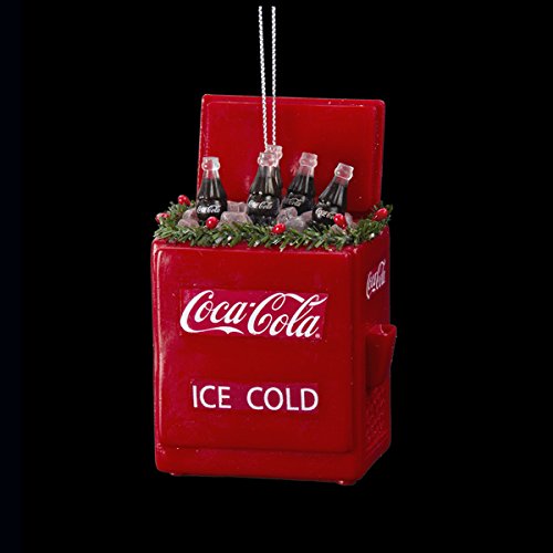 Kurt Adler Coca-Cola Cooler Ornament, 4-Inch