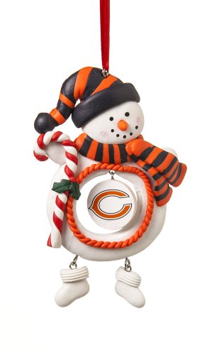 Chicago Bears Jolly Christmas Snowman Ornament