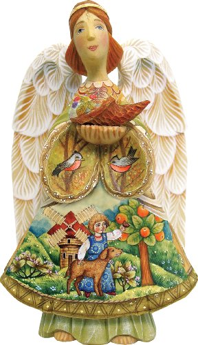 G. Debrekht Harvest Time Angel Figurine, 6-Inch