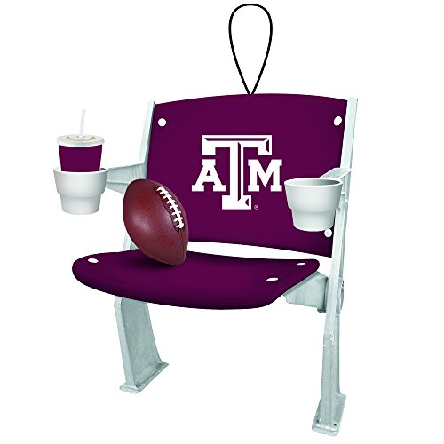 Texas A&M Aggies Official NCAA 4 inch x 3 inch Stadium Seat Ornament