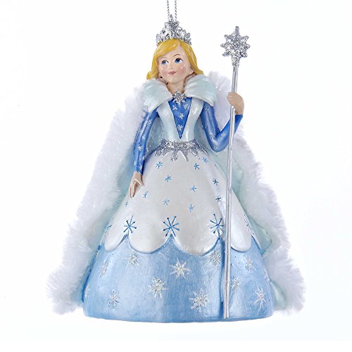 Kurt Adler Resin Snow Queen Ornament, 4.75-Inch