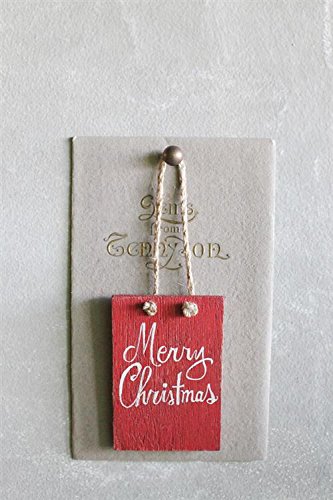 Red 3.5″ “Merry Christmas” Tree Ornament