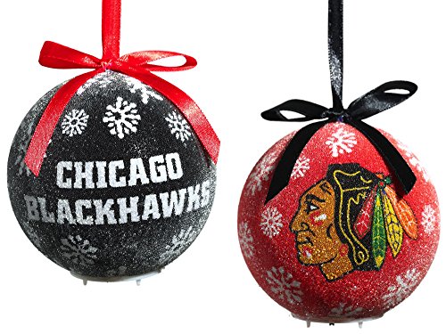 Chicago Blackhawks LED Ornament Set