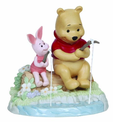 Precious Moments Disney Pooh and Piglet Fishing Figurine