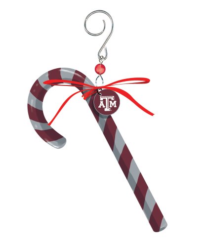 Texas A&M Candy Cane Christmas Ornament