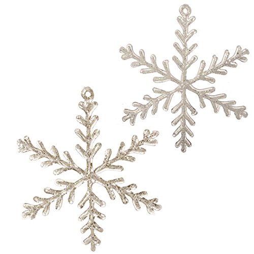 RAZ Imports – 10″ Snowflake Ornaments – Set of 2