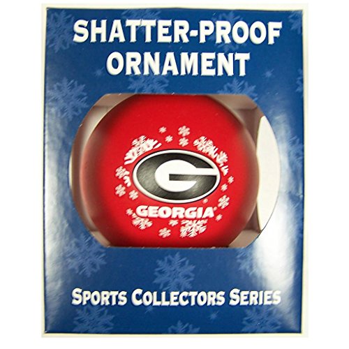 NCAA Georgia Bulldogs Shatter-Proof Plastic Ornament