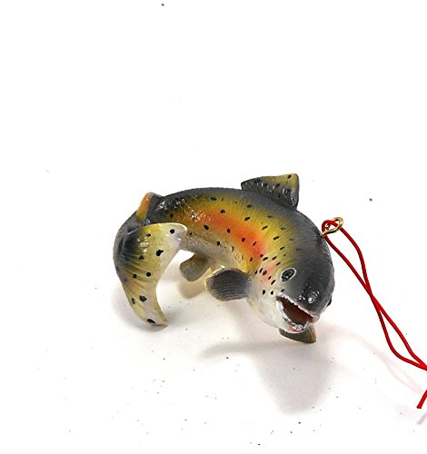 Rainbow Trout Ornament, resin
