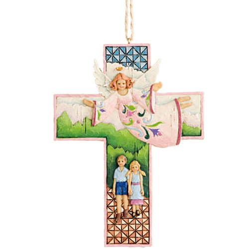 Jim Shore Guardian Angel Cross Hanging Ornament