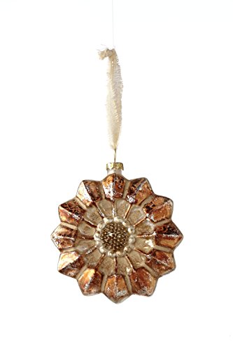 Sage & Co. XAO16833PL 4″ Glass Medallion Ornament