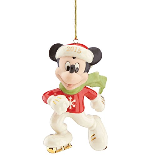 Lenox 2015 Off to The Rink Mickey China Ornament