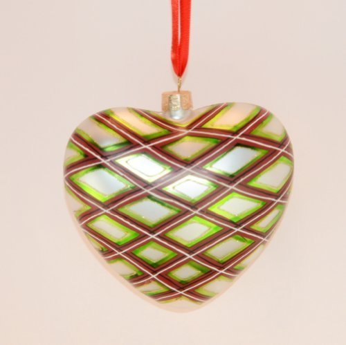 Waterford Holiday Heirloom Plaid Heart