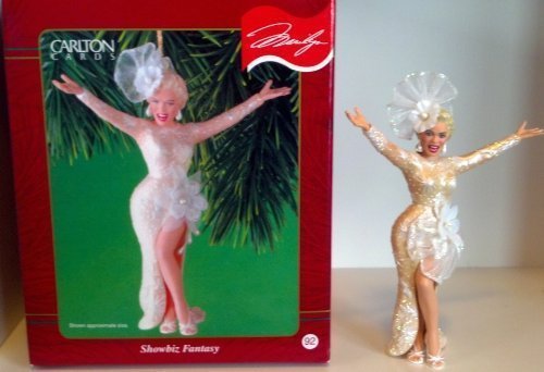 Marilyn Monroe Showbiz Fantasy 2001 Carlton Cards Christmas Ornament