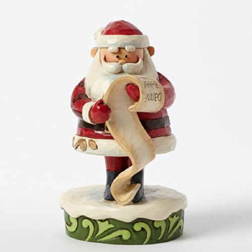 Jim Shore for Enesco Rudolph Traditions by Santa Personality Pose Figurine, 3.5-Inch