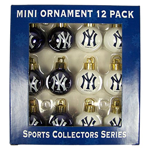 MLB New York Yankees Mini Ornament 12-Pack