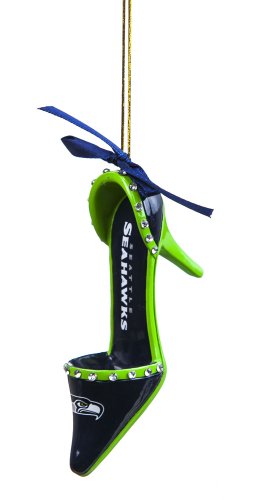 Seattle Seahawks Official NFL 3 inch x 1.5 inch Team Shoe Ornament