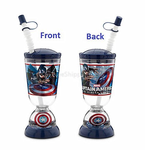 Brand New Marvel Captain America Snowglobe Tumbler Cup