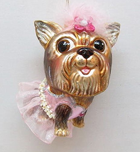 December Diamonds Blown Glass Ornament – Yorkshire Terrier