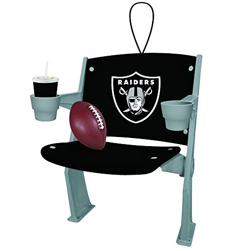 Oakland Raiders Official NFL 4 inch x 3 inch Stadium Seat Ornament