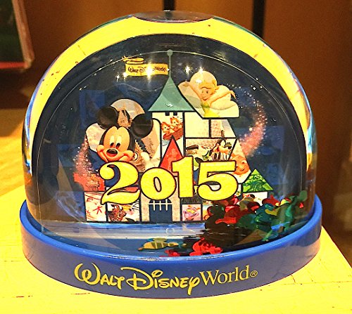 Walt Disney World 2015 Plastic Snowglobe Snow Dome NEW