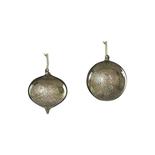 Sage & Co. XAO13852SG Glass Onion Ball Ornament Assortment