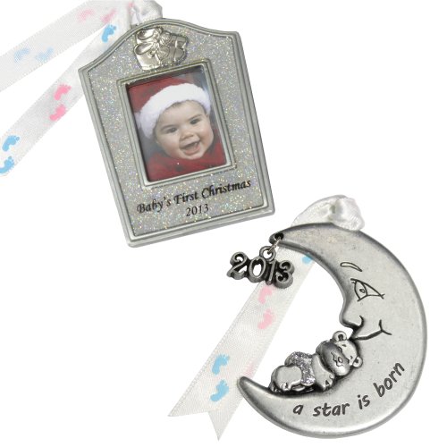 Gloria Duchin 2-Piece Baby Ornament Gift Set