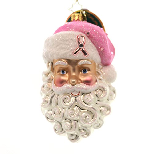 Christopher Radko A Caring Gent Breast Cancer Charity Awareness Christmas Ornament