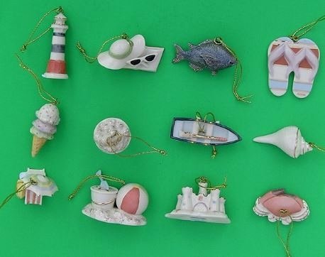 Lenox Set of Ornaments for Ornament Tree (Tree Not Included) (Summer)