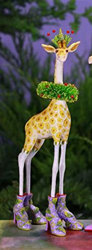 8″ Patience Brewster Krinkles Janet Giraffe Decorative Christmas Ornament