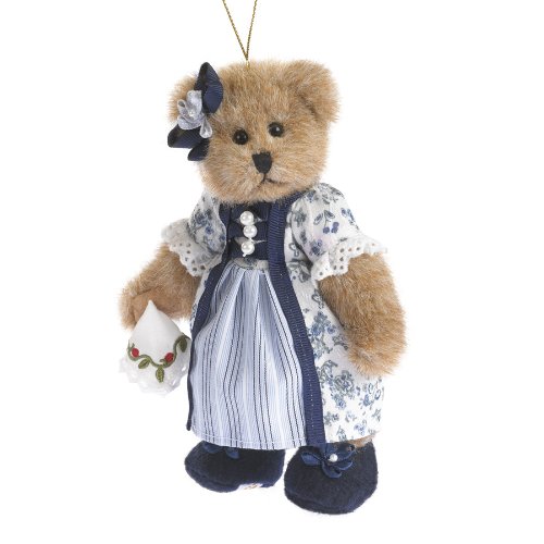 Williamsburg Girl Plush Bear Ornament