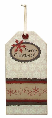 Wood Large Gift Tag Merry Christmas