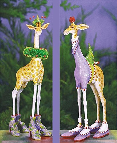 Patience Brewster George & Janet Giraffe Ornaments 08-30908