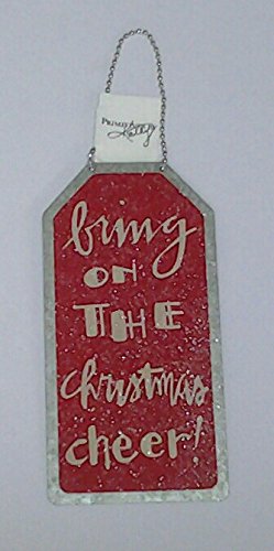 Primitives By Kathy – Box Sign Bottle Tag – Bring on the Christmas Cheer!