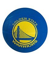 Golden State Warriors 2-5/8″ Candy Cane Glass Ball Ornament